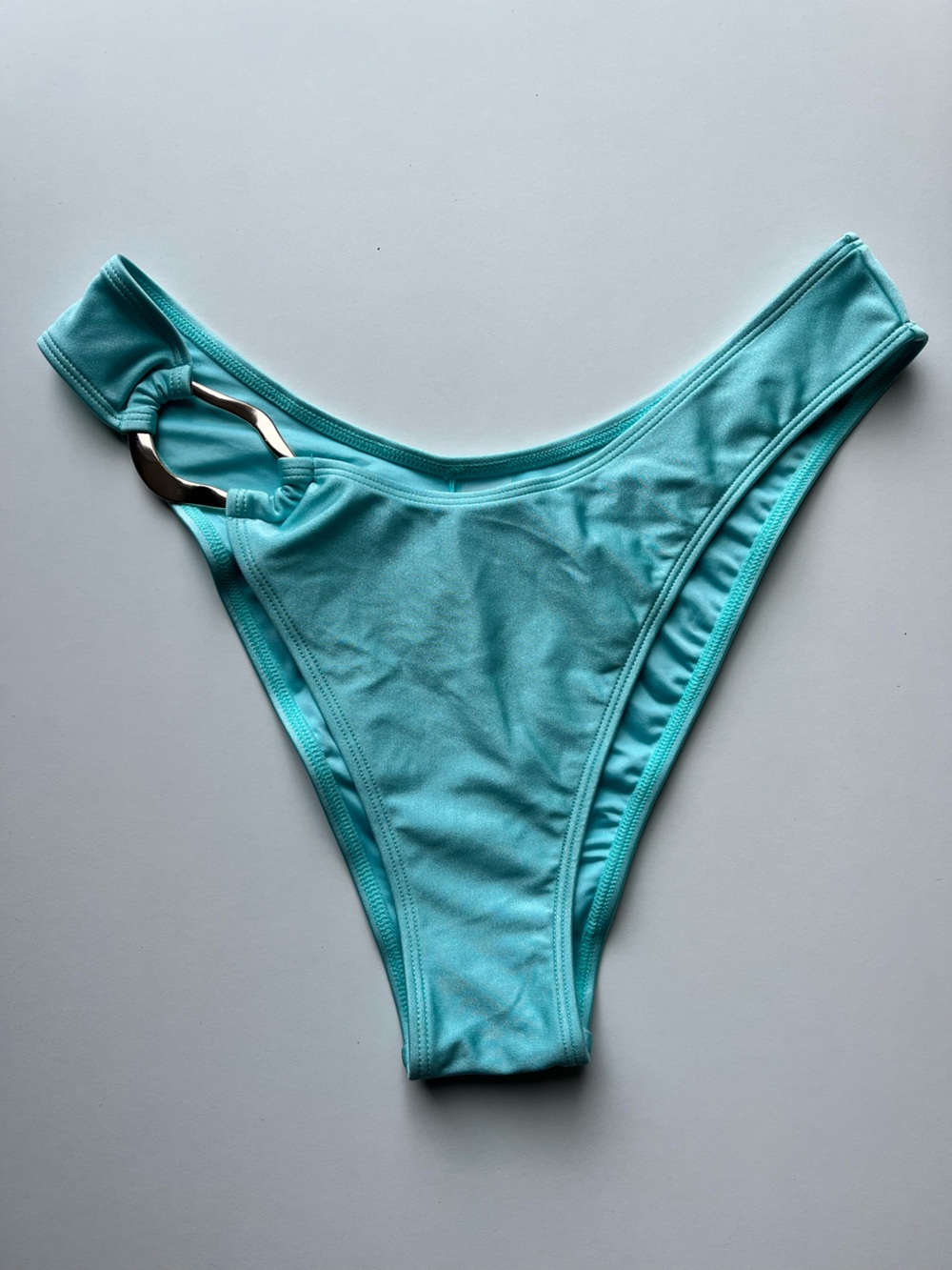 Dynamite Aqua Blue Ring Side Bikini Bottom